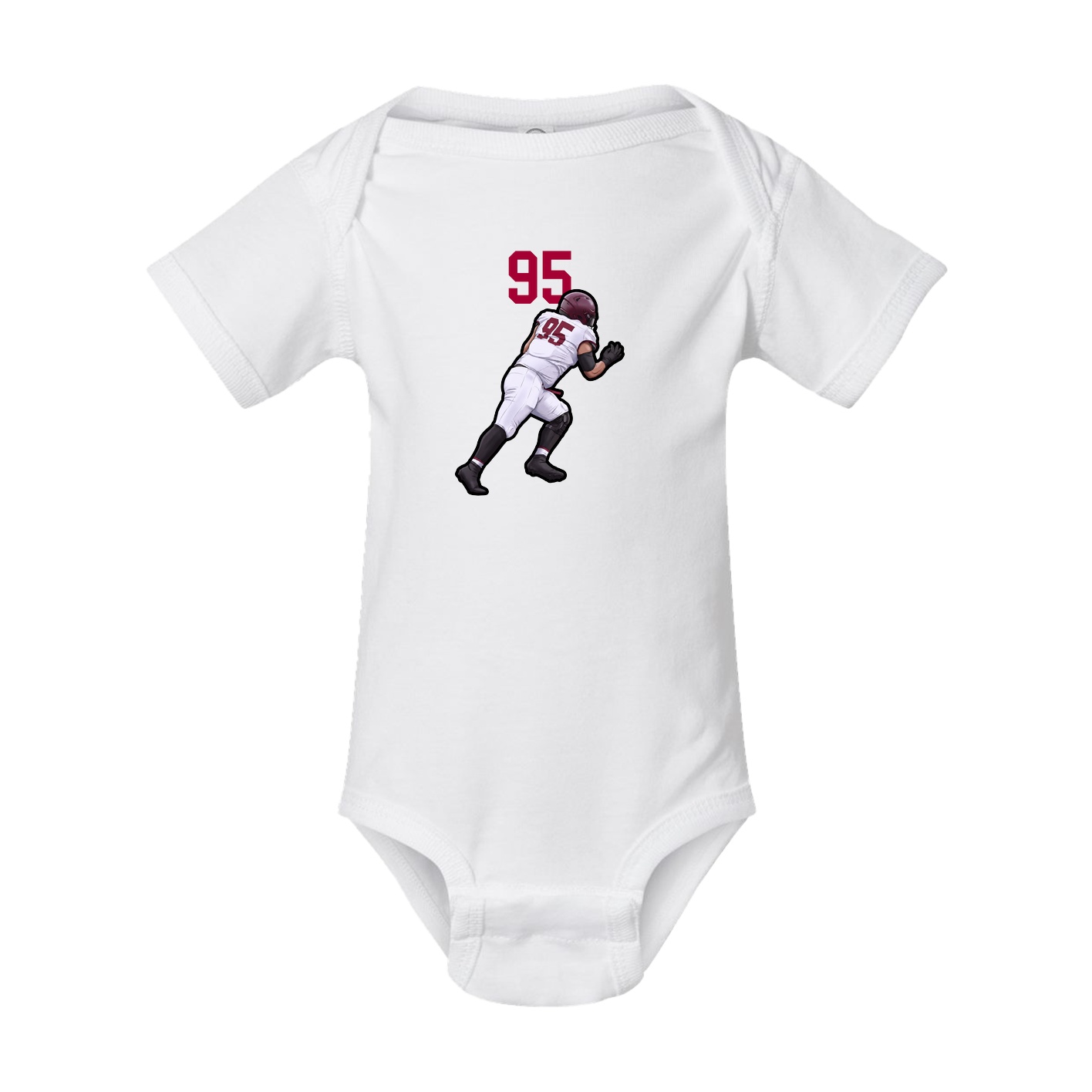 Baby Onesie — Number Top in White