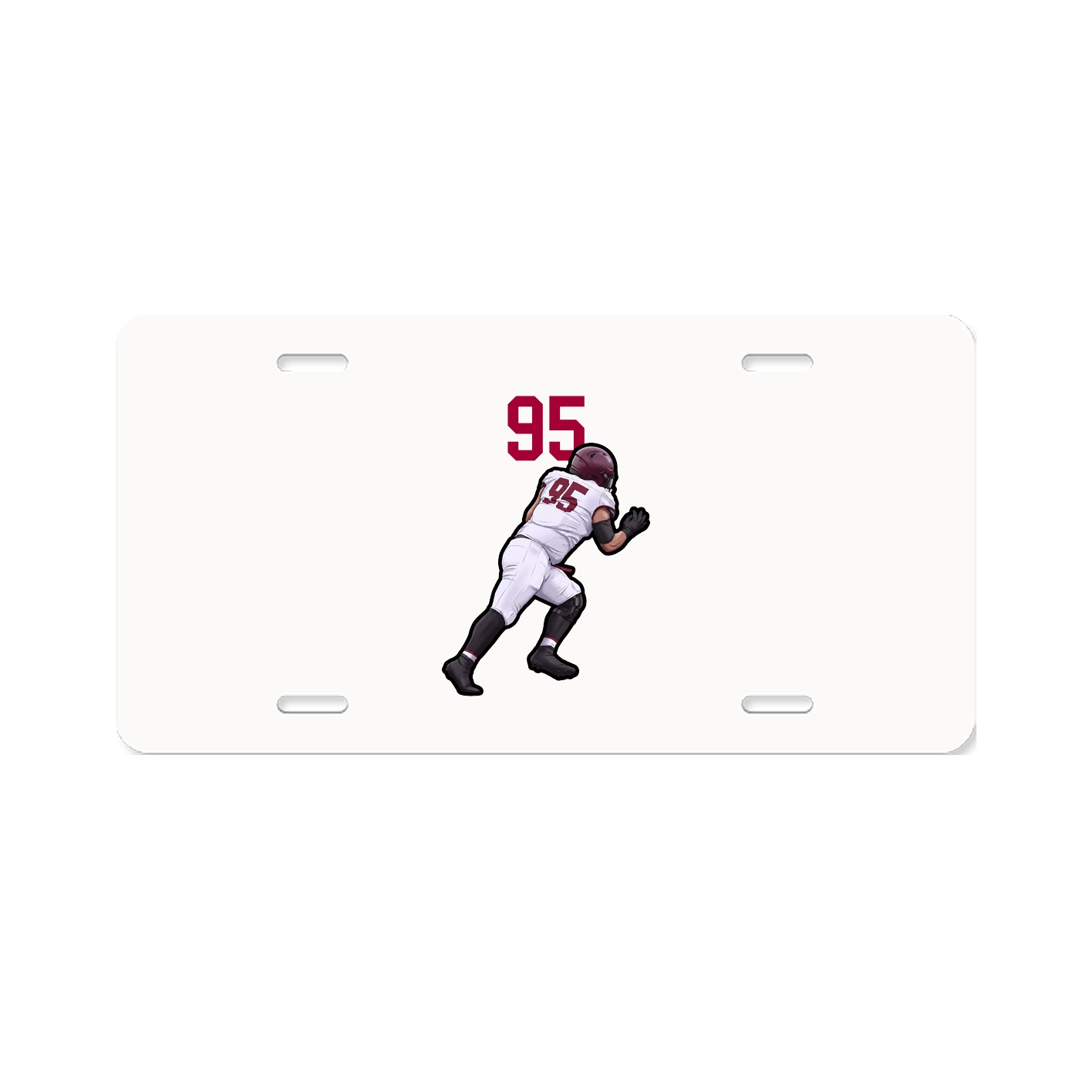 License Plate — Number Top in Classic