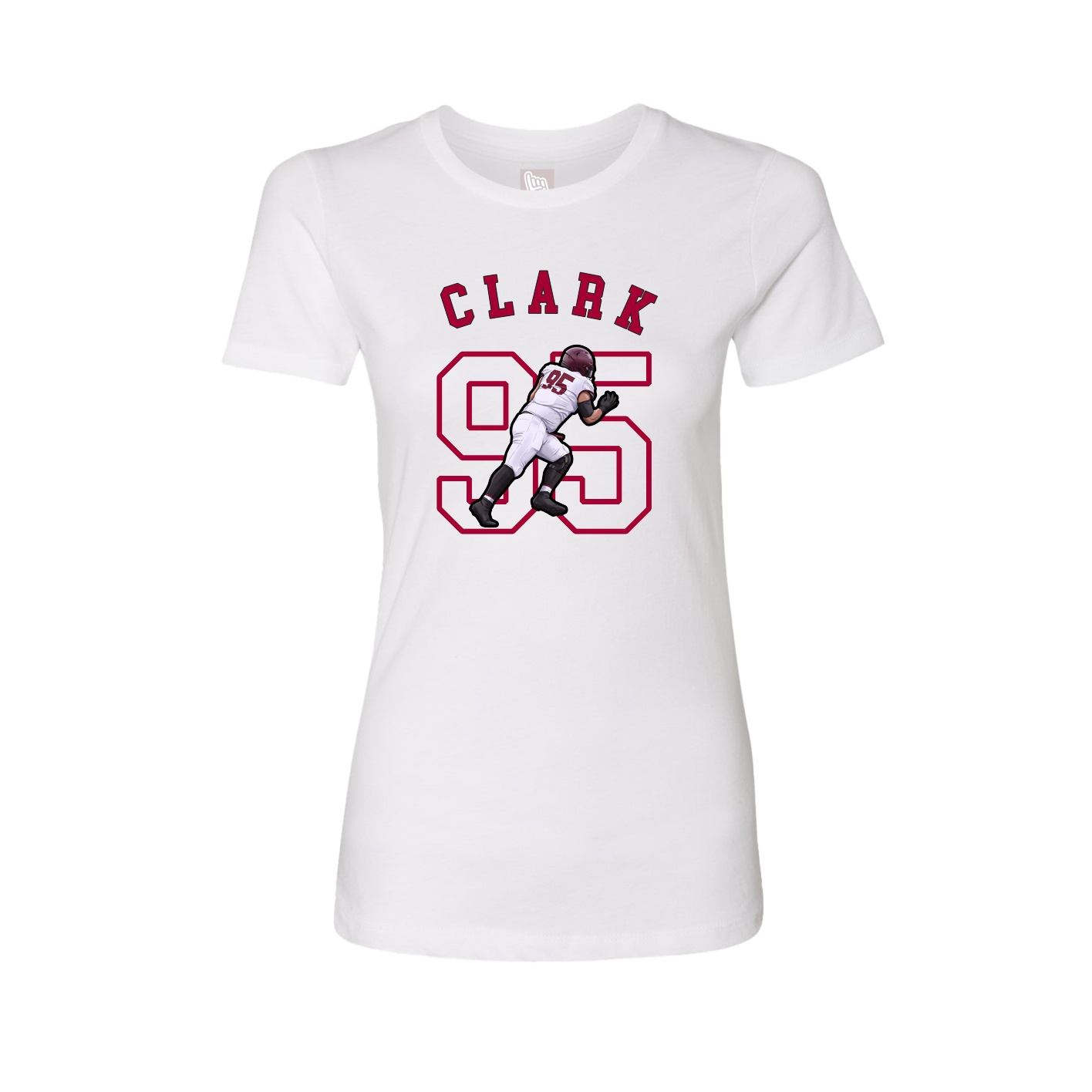 Fitted Women's Tee — Shirsey Arch in White