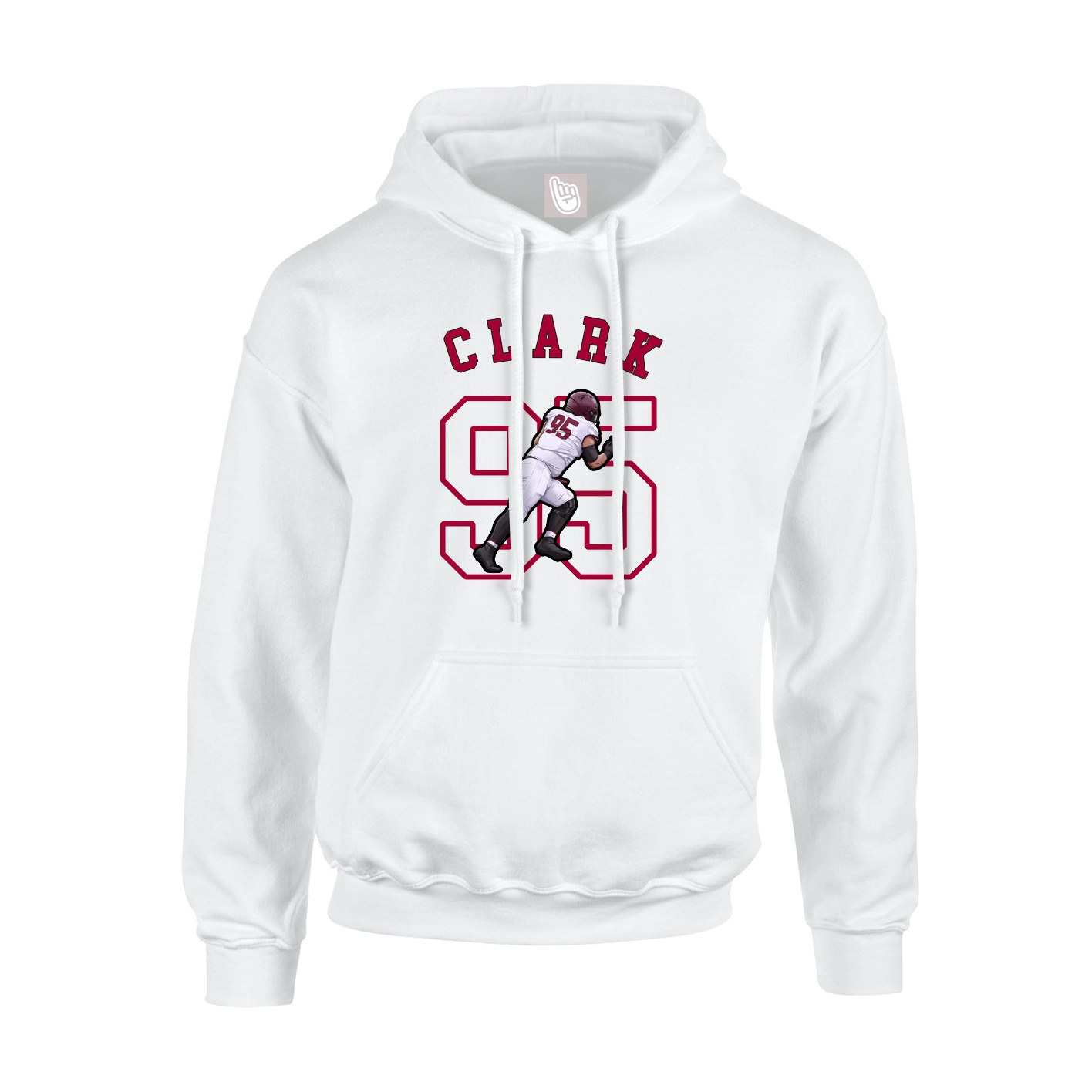 Hoodie — Shirsey Arch in White