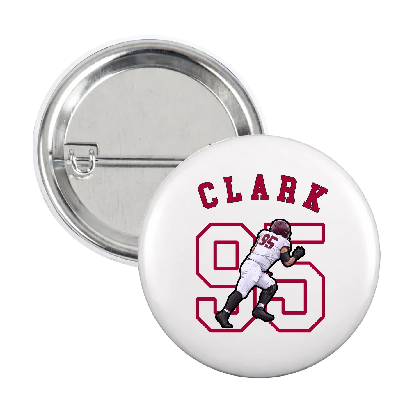 Game Day Button — Shirsey Arch in White
