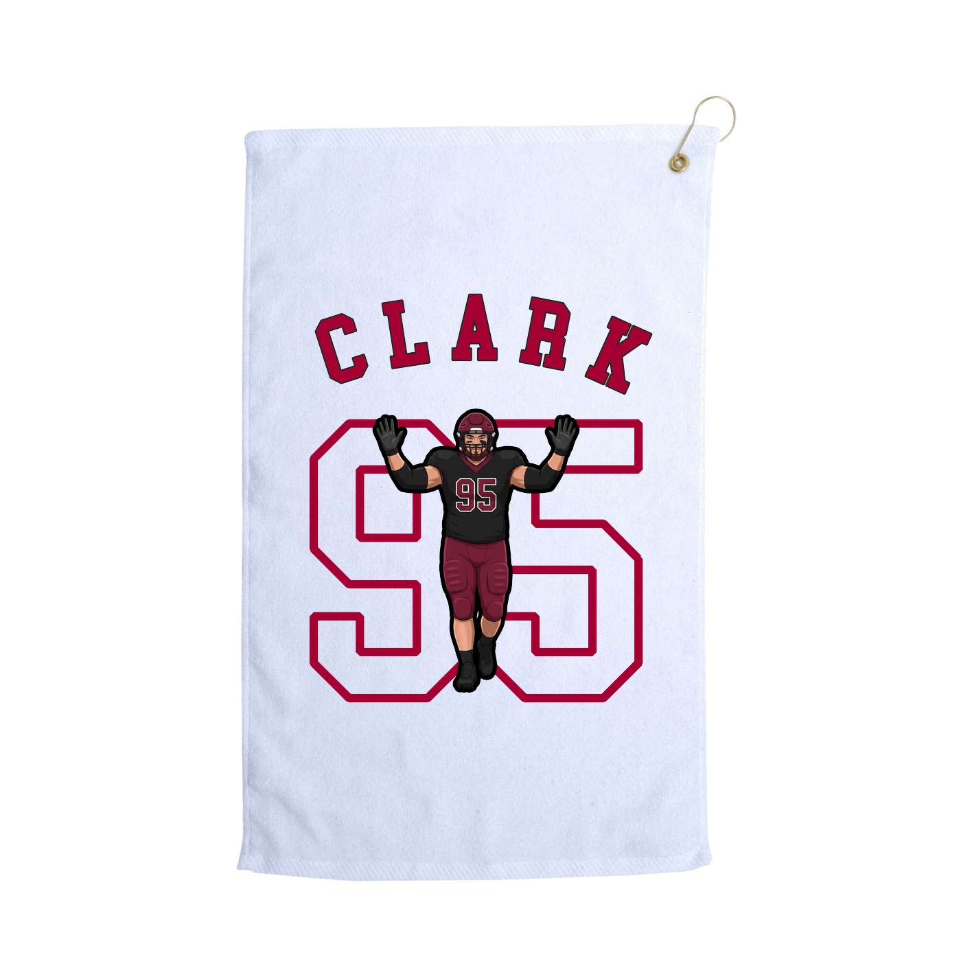 Golf Towel — Shirsey Arch in White