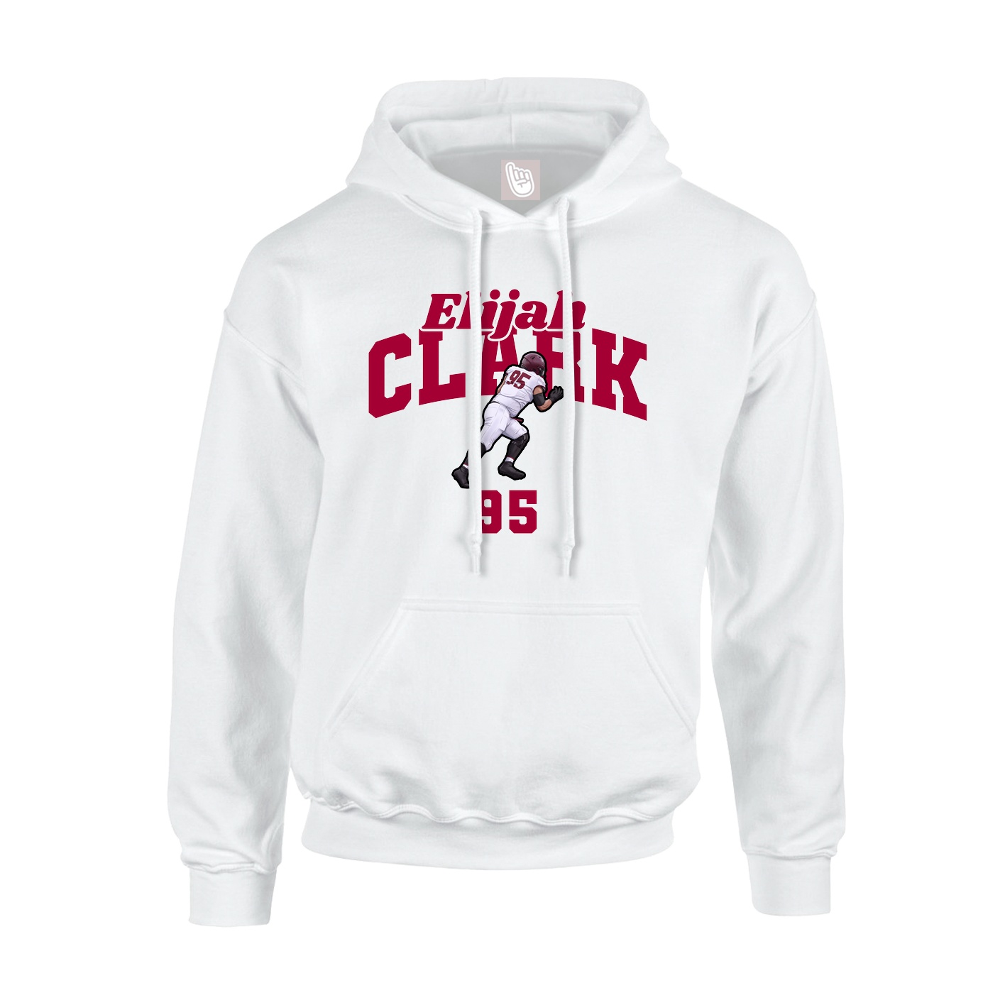 Hoodie — Signature Arch in White