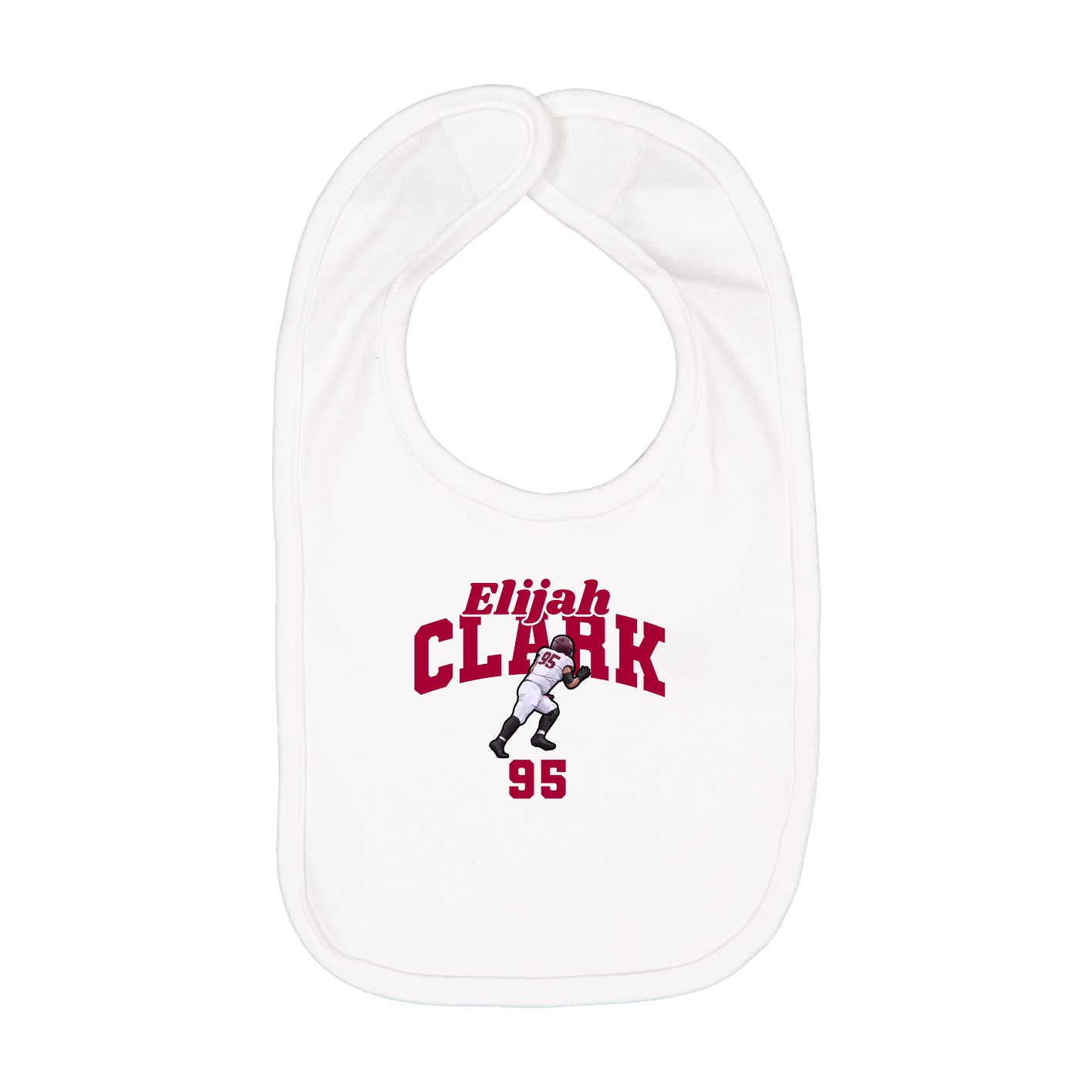 Infant Bib — Signature Arch in White