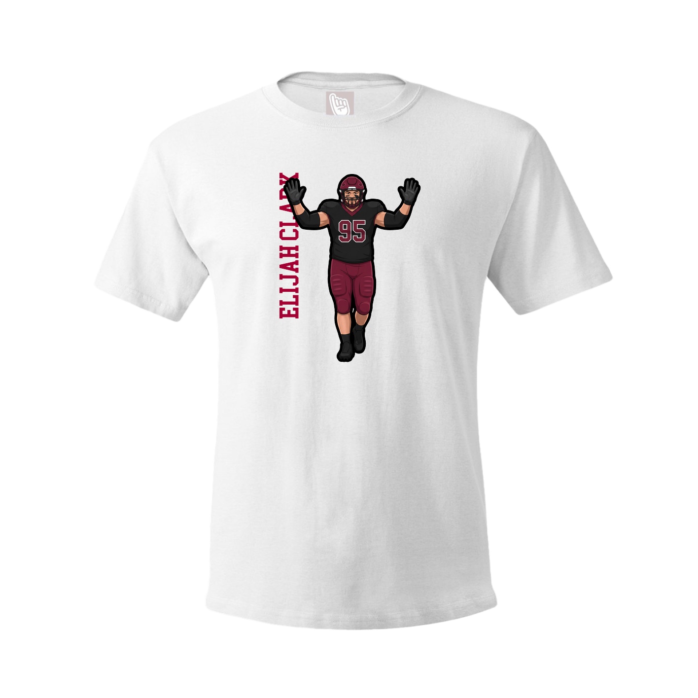 Tee — Name Vertical in White