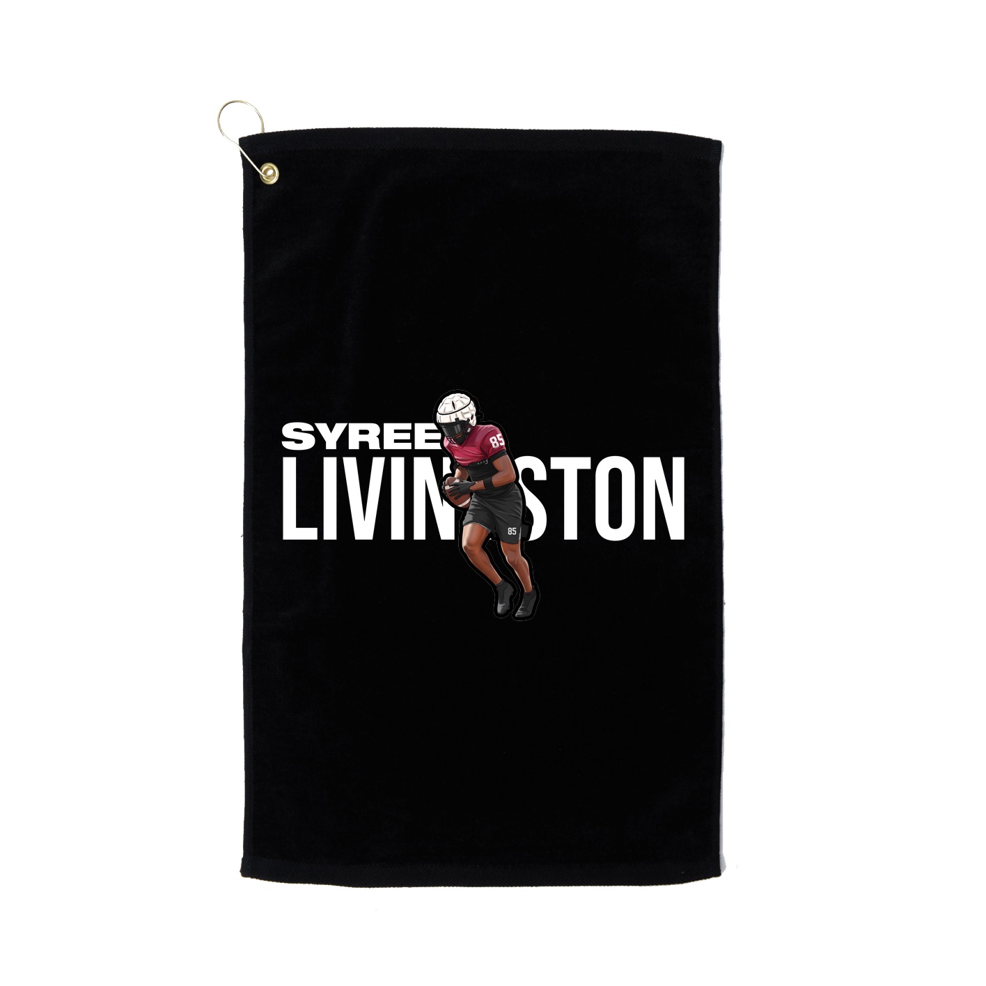 Golf Towel — Player Name in Black