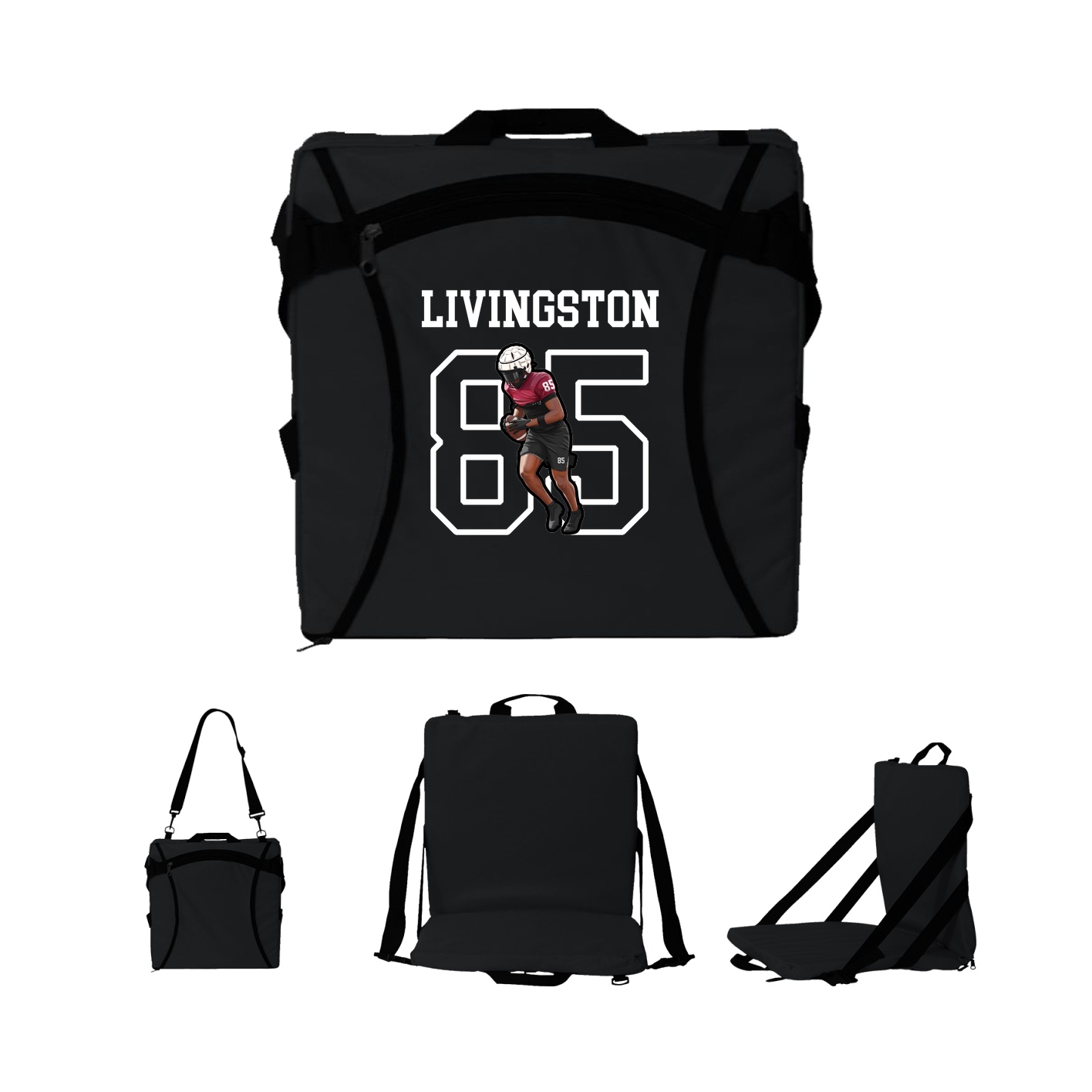 Folding Stadium Seat — Shirsey in Black