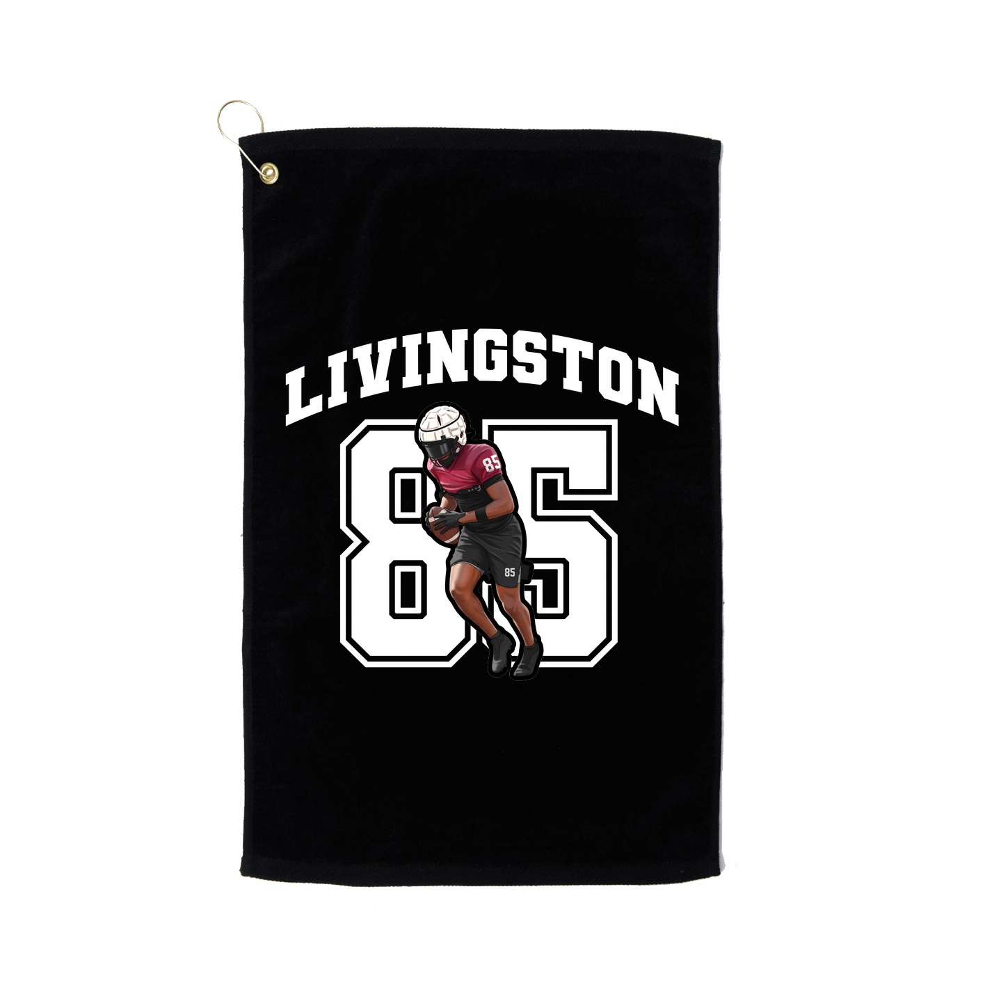 Golf Towel — Number in Black