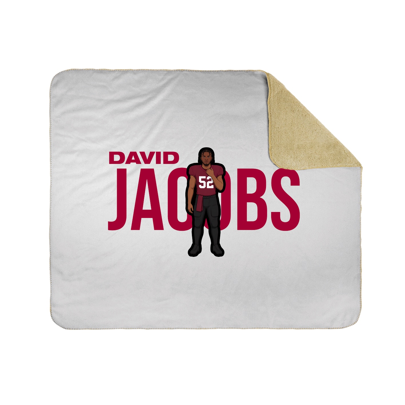 Throw Blanket — Player Name in White