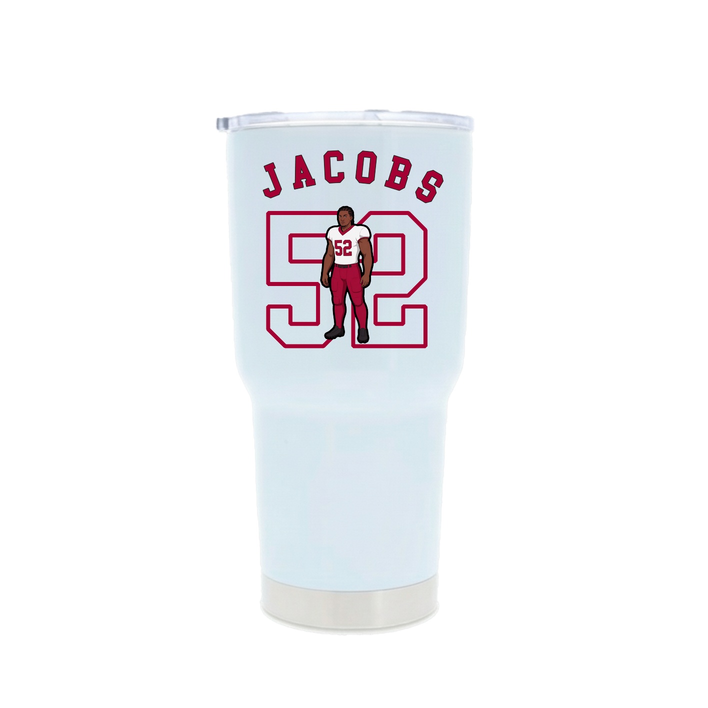 30oz Stainless Steel Tumbler — Shirsey Arch in White