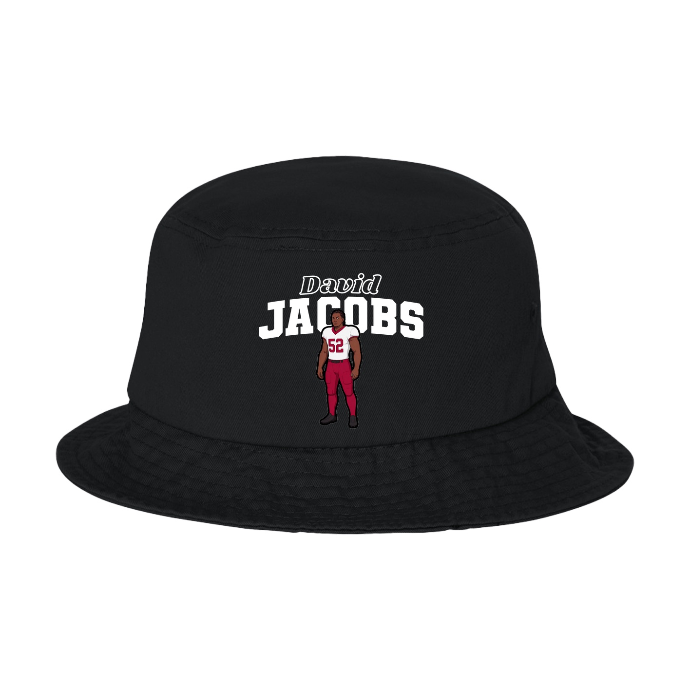 Bucket Cap — Name Arch in Black