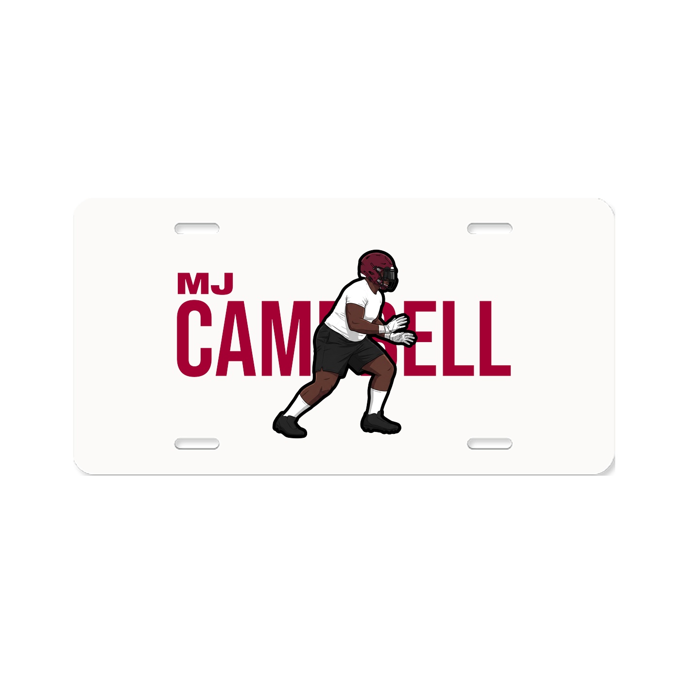License Plate — Player Name in Classic