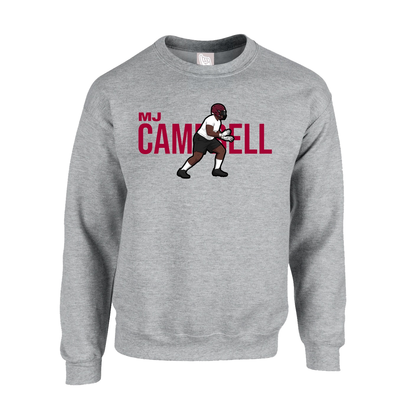 Fleece Crew — Player Name in Grey