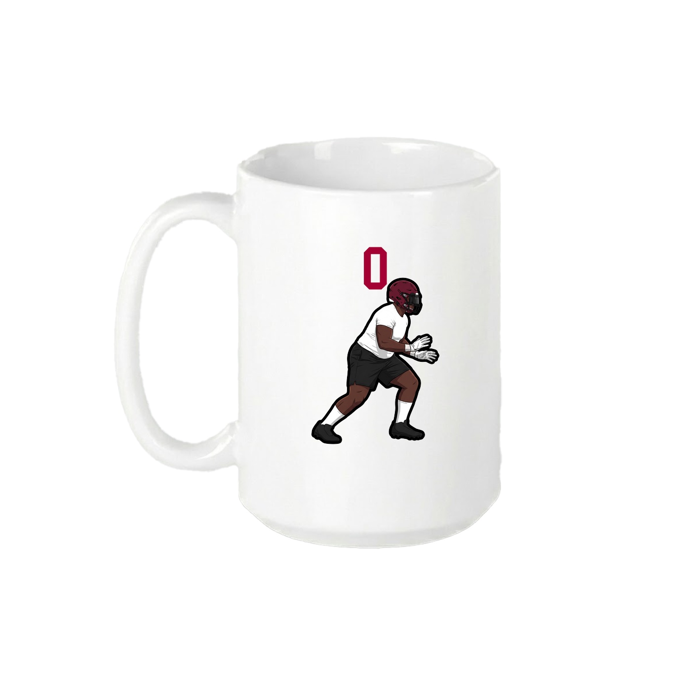 15oz Coffee Mug — Number Top in White
