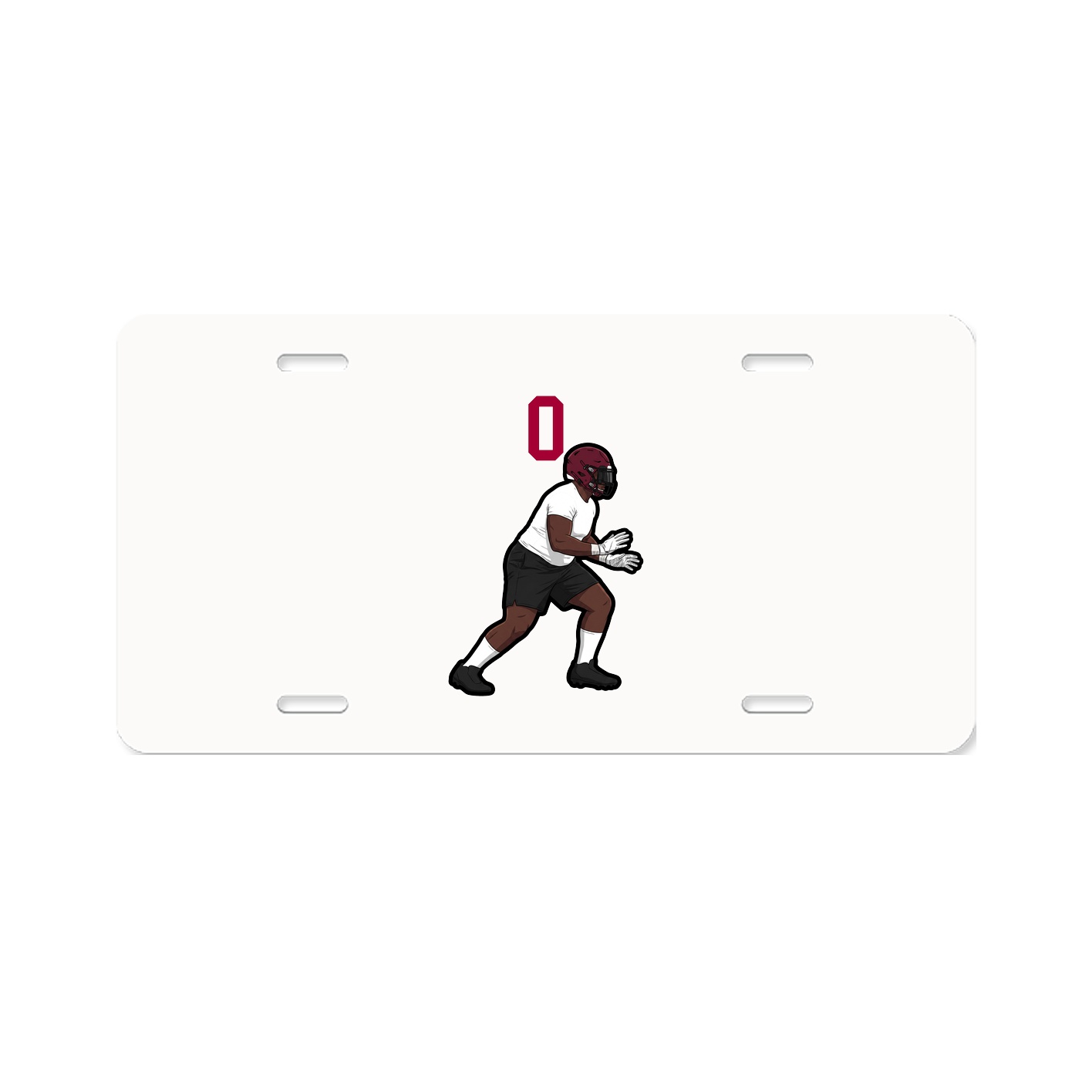License Plate — Number Top in Classic