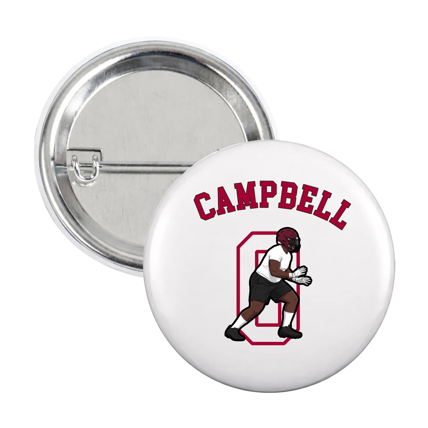 Game Day Button — Shirsey Arch in White