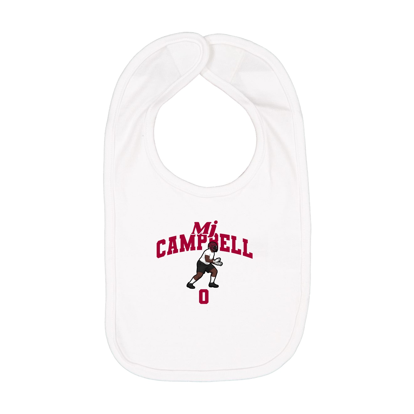 Infant Bib — Signature Arch in White
