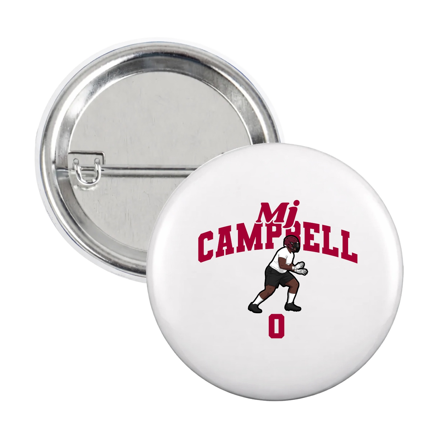 Game Day Button — Signature Arch in White