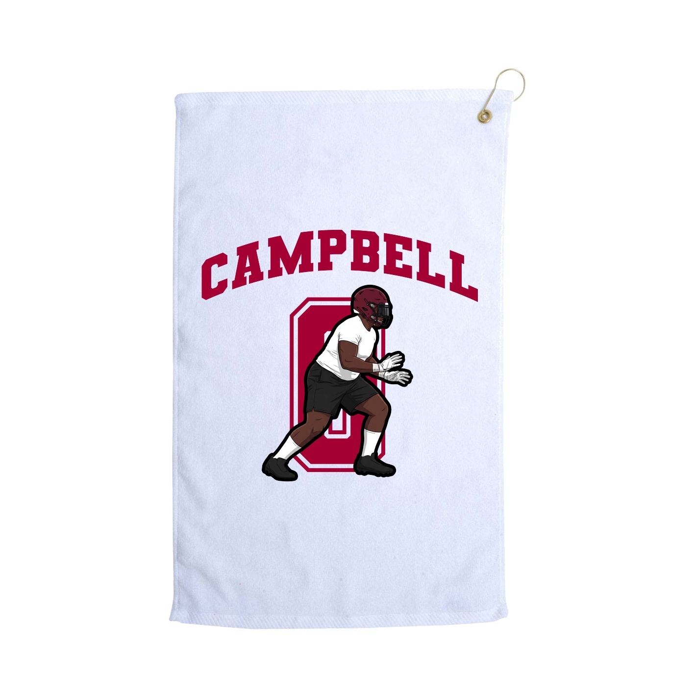 Golf Towel — Number in White