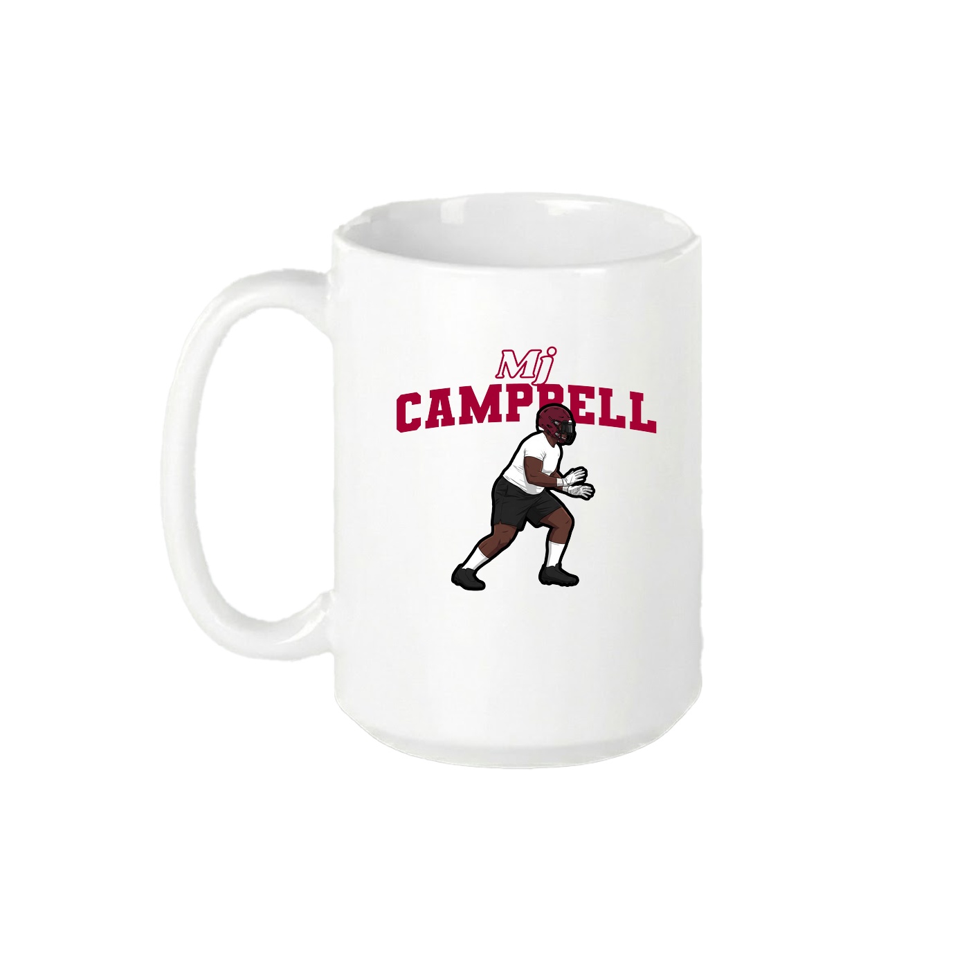 15oz Coffee Mug — Name Arch in White