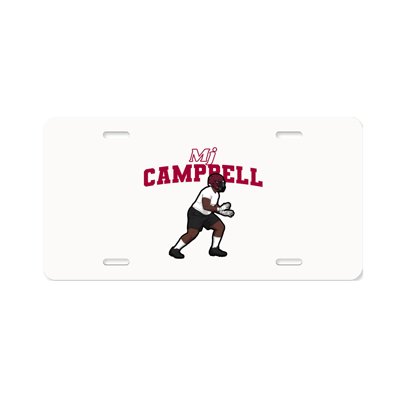 License Plate — Name Arch in Classic