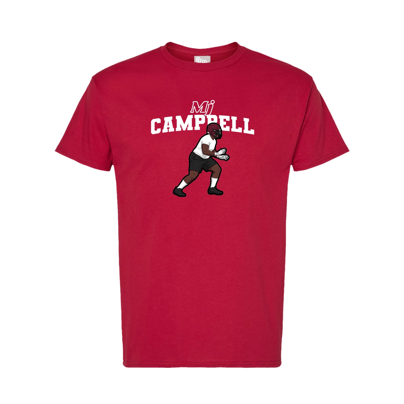 Tee — Name Arch in Crimson