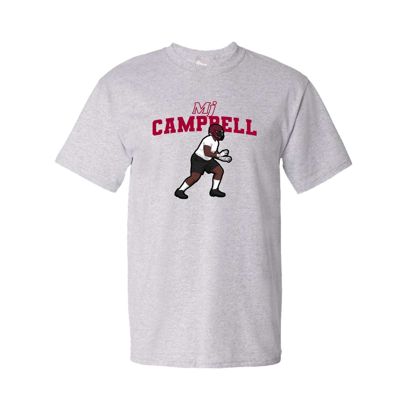Youth Tee — Name Arch in Grey