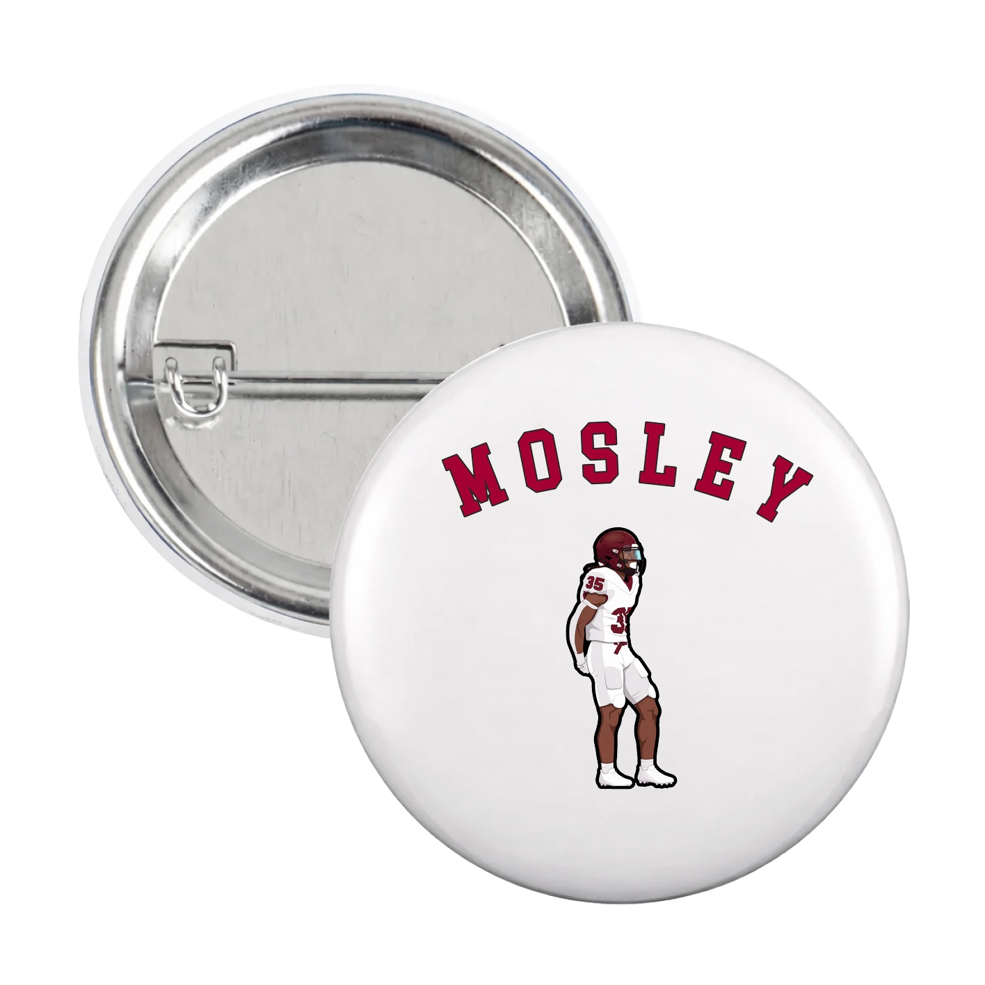 Game Day Button — Shirsey Arch in White