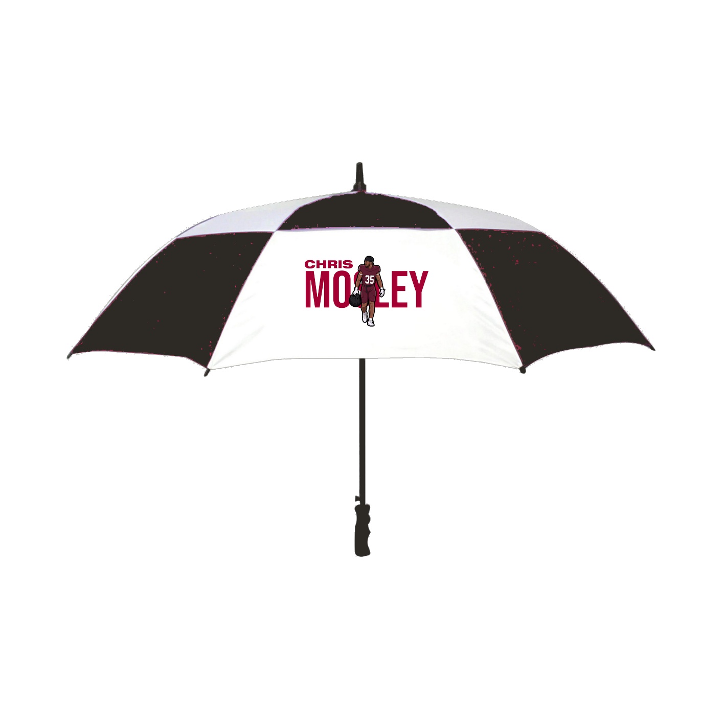 Golf Umbrella — Player Name in Black