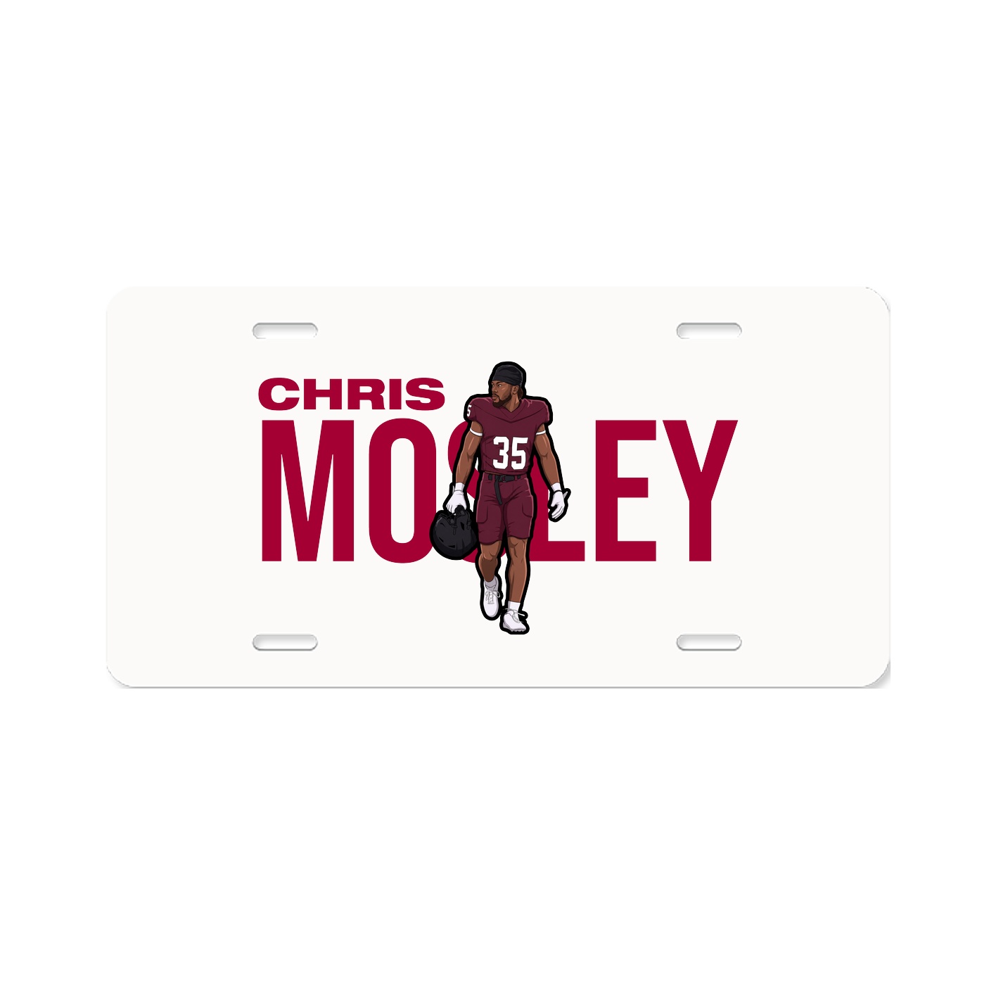 License Plate — Player Name in Classic