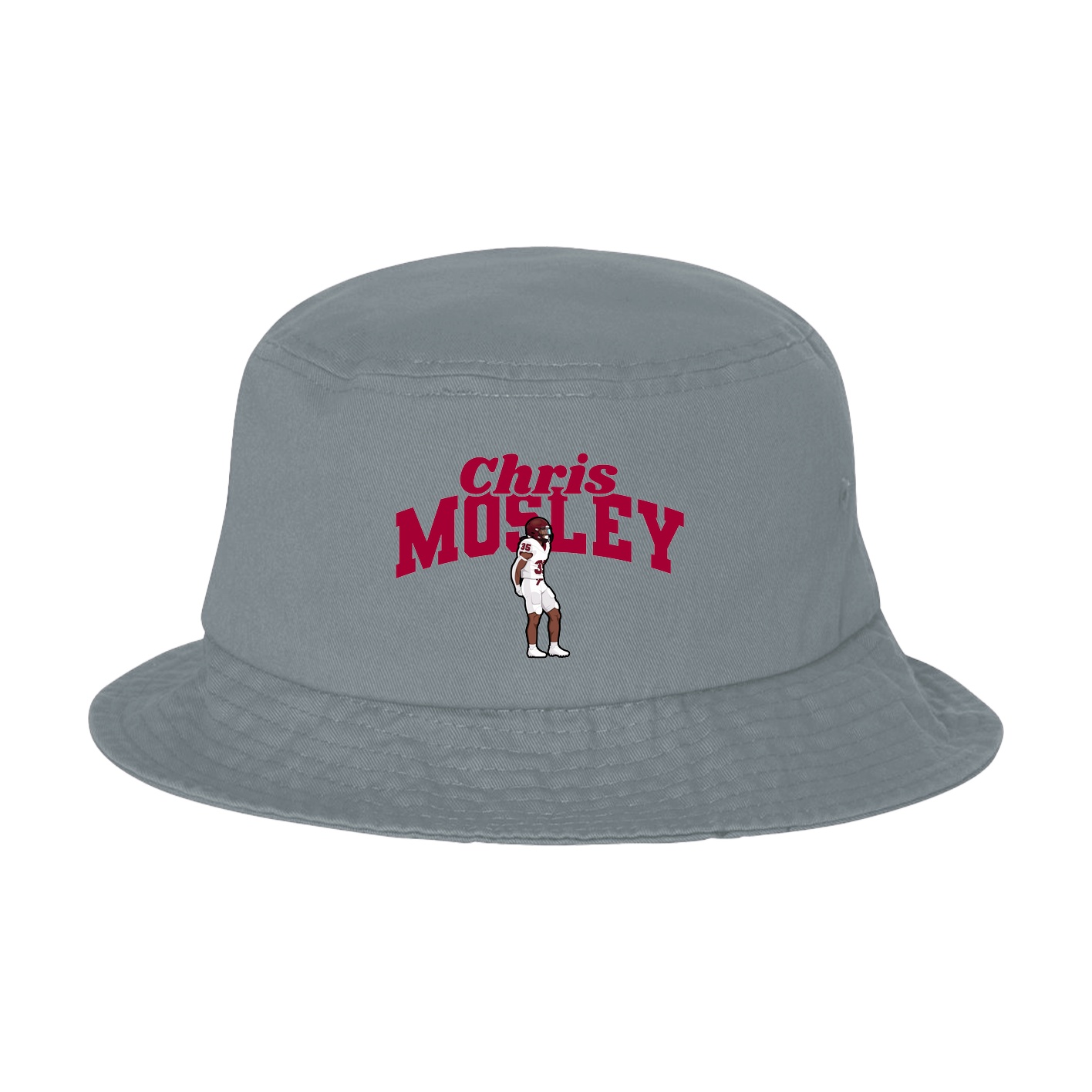 Bucket Cap — Signature Arch in Grey