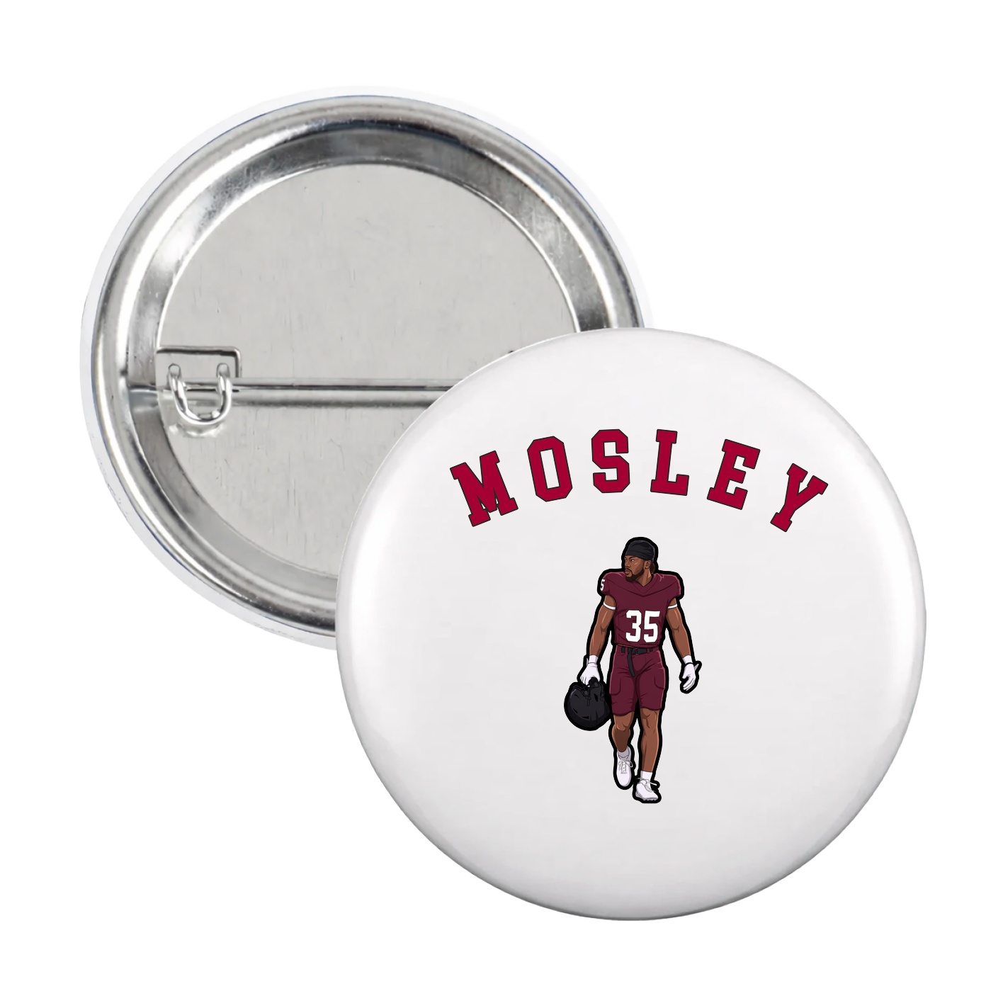 Game Day Button — Shirsey Arch in White