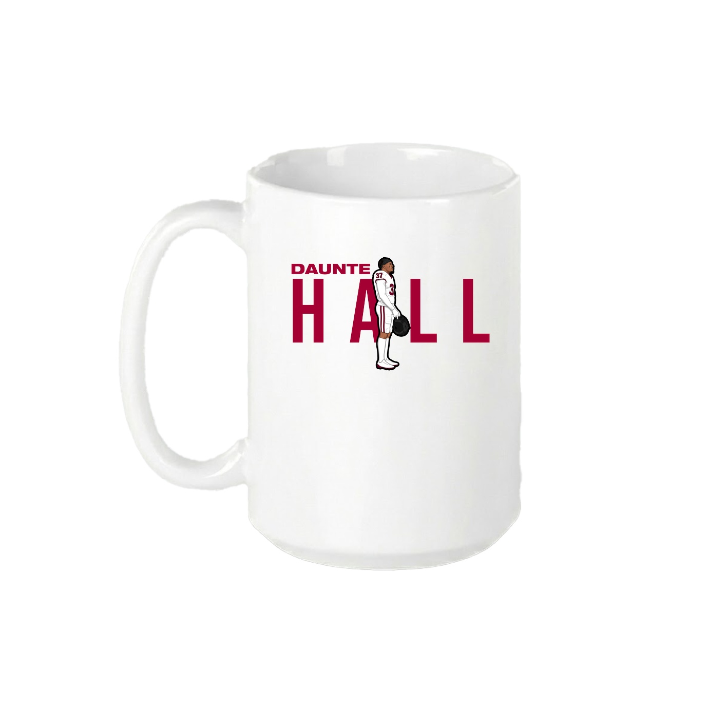 15oz Coffee Mug — Player Name in White
