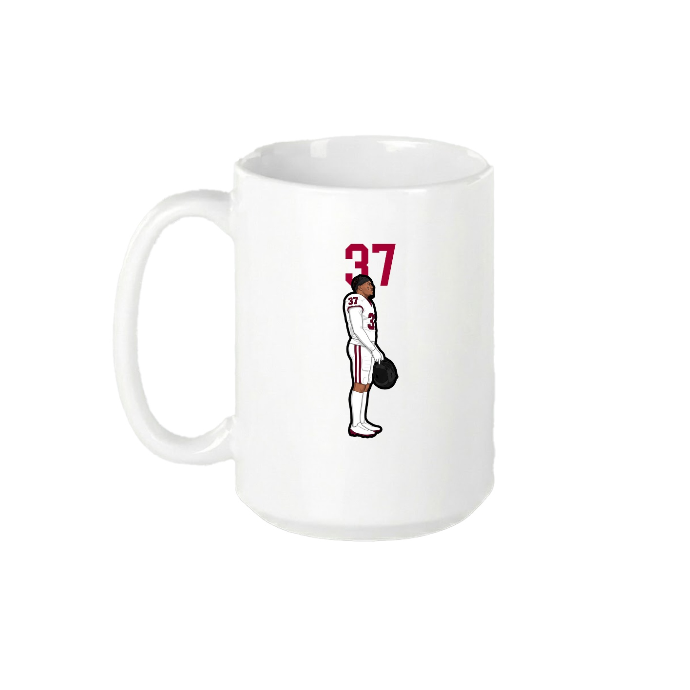 15oz Coffee Mug — Number Top in White