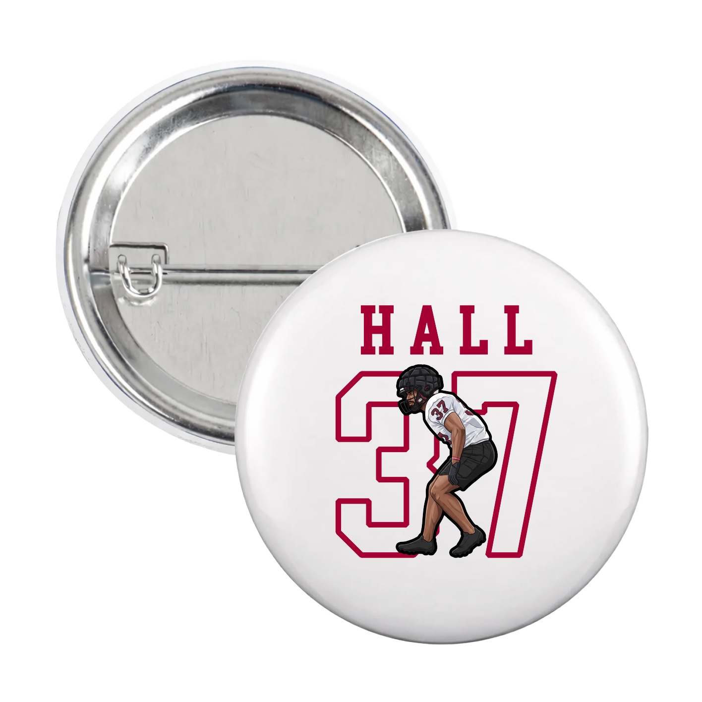 Game Day Button — Shirsey in White