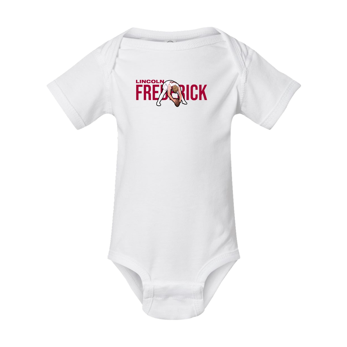 Baby Onesie — Player Name in White