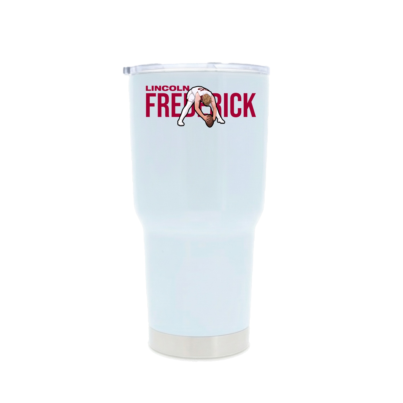 30oz Stainless Steel Tumbler — Player Name in White
