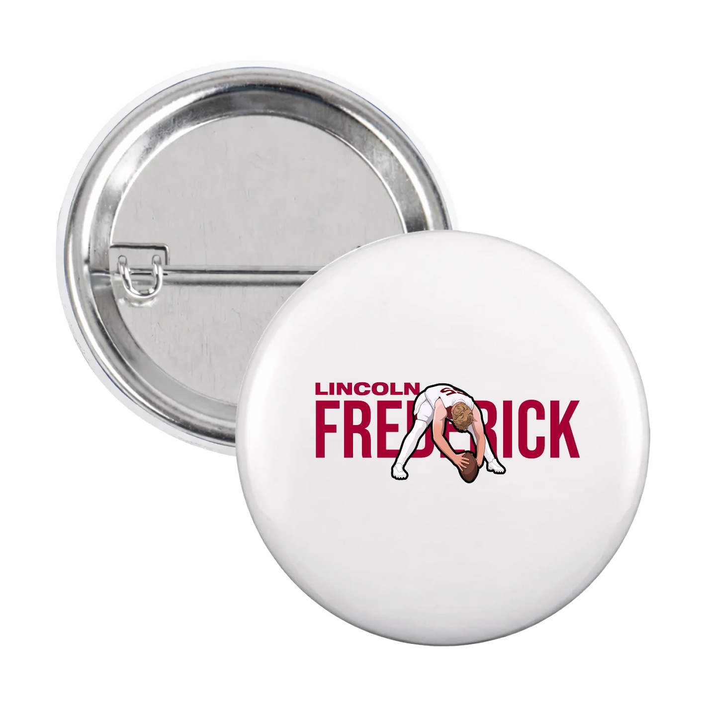 Game Day Button — Player Name in White