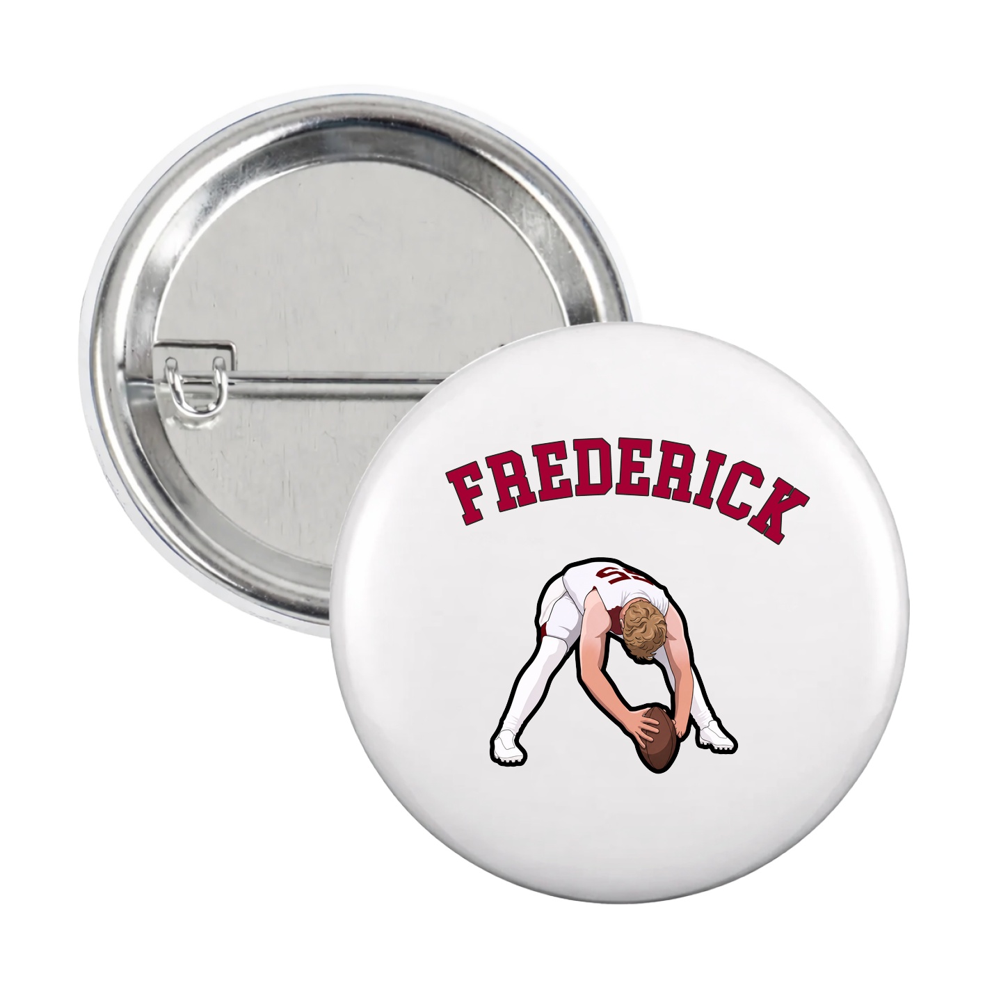 Game Day Button — Shirsey Arch in White