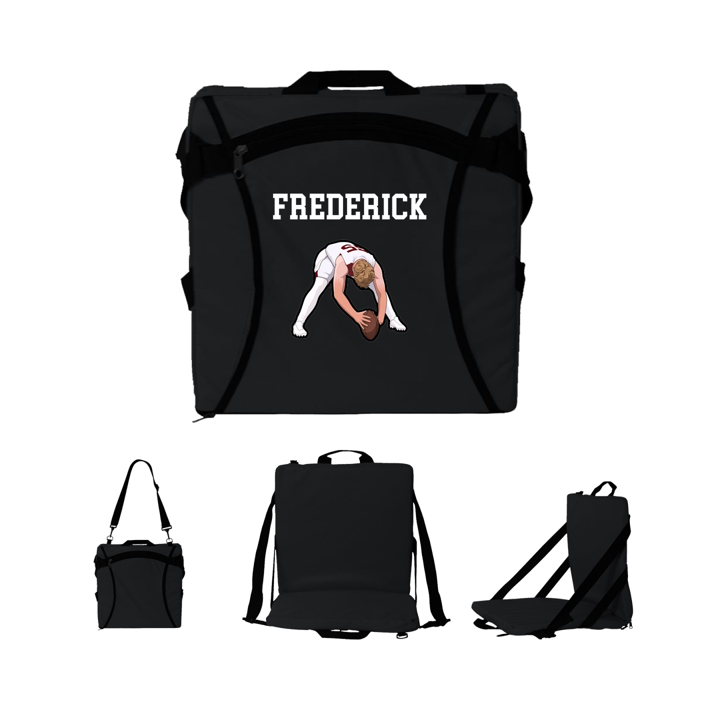 Folding Stadium Seat — Shirsey in Black