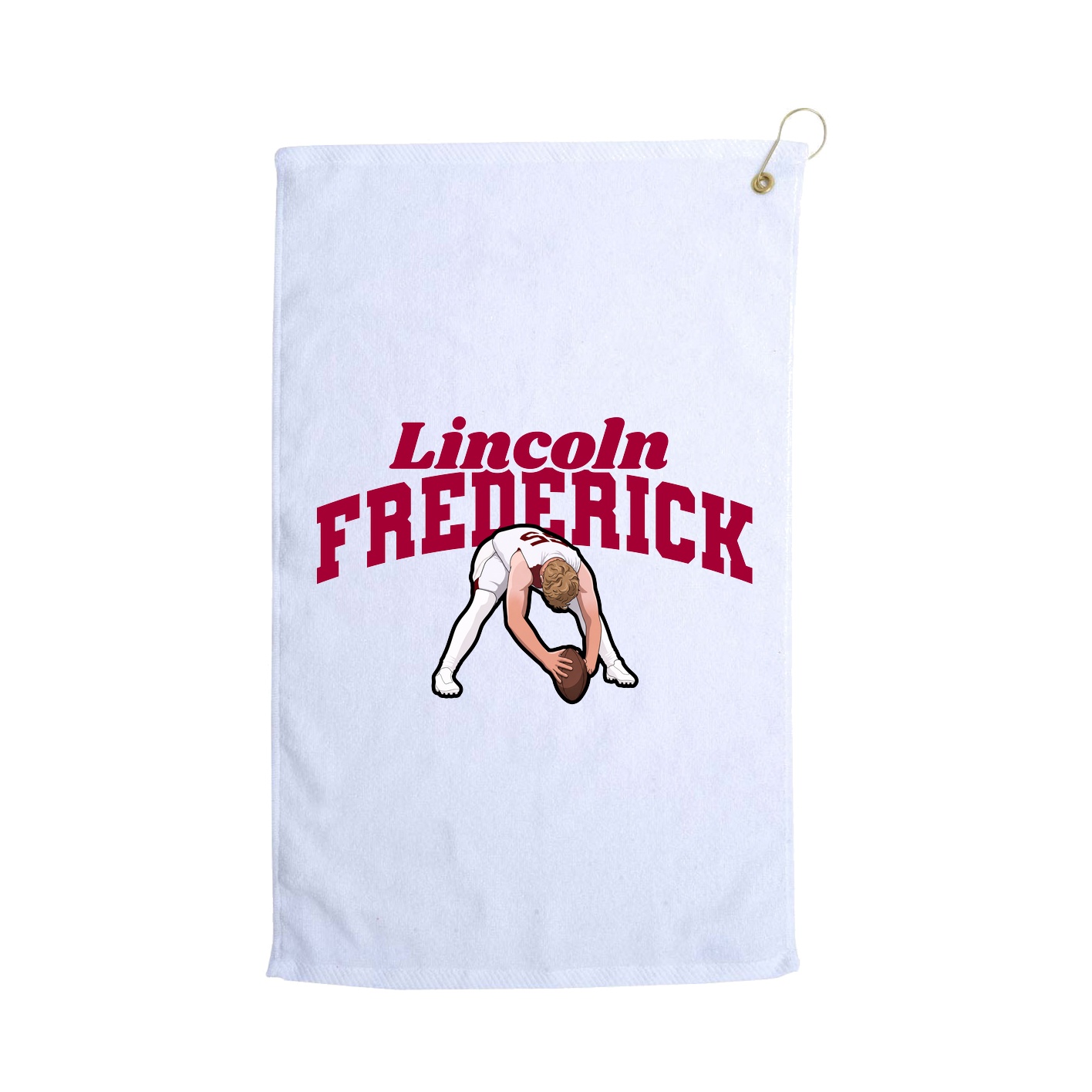 Golf Towel — Signature Arch in White