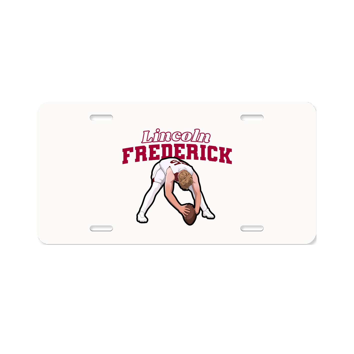 License Plate — Name Arch in Classic