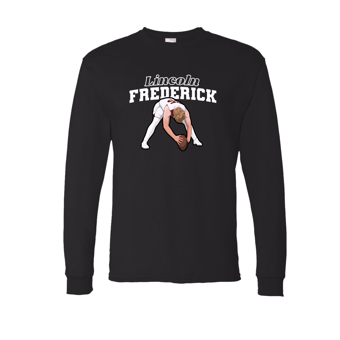 Long Sleeve Tee — Name Arch in Black