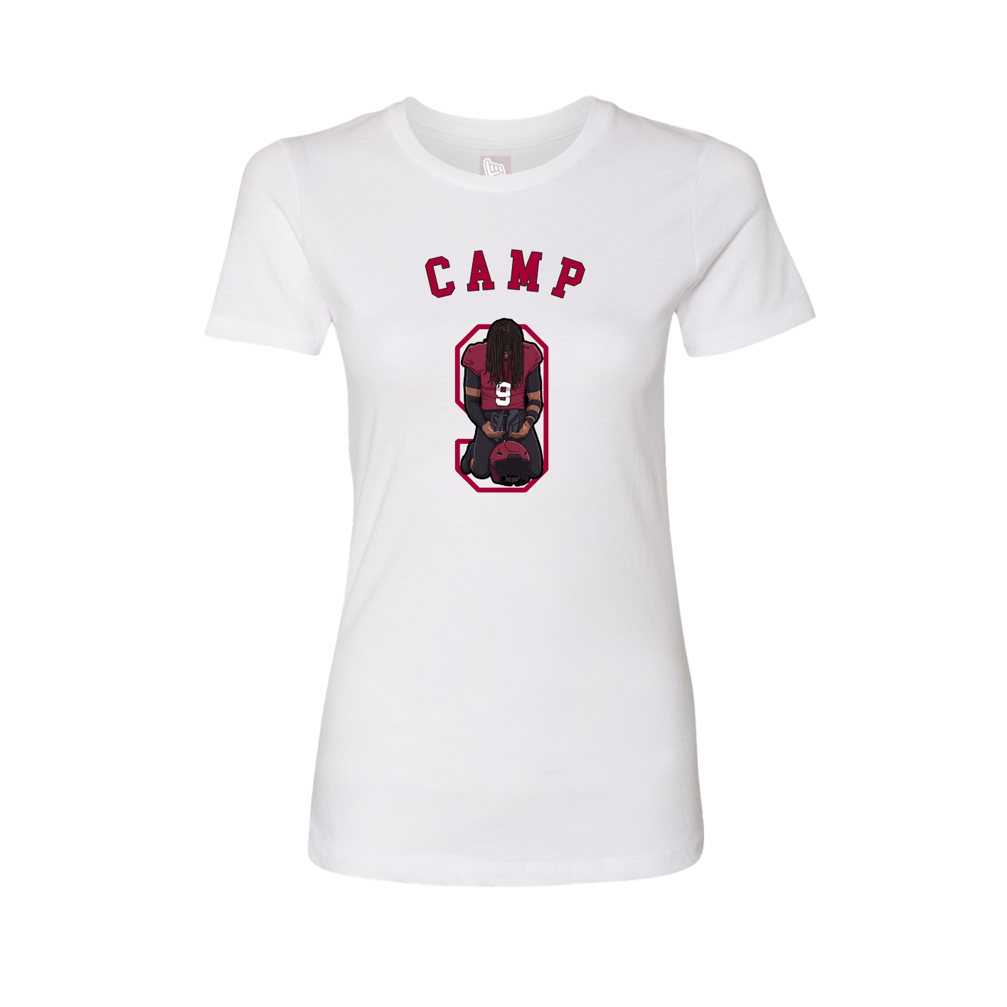 Fitted Women's Tee — Shirsey Arch in White