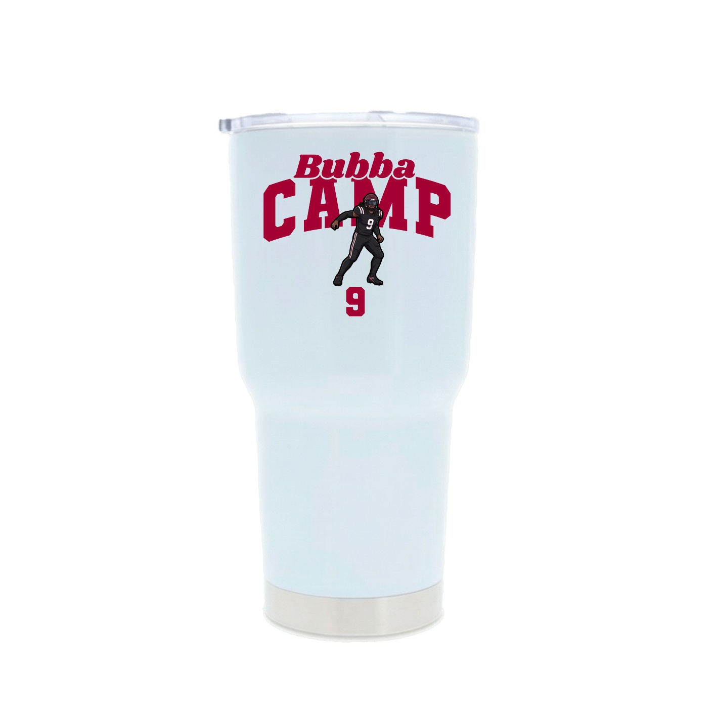 30oz Stainless Steel Tumbler — Signature Arch in White