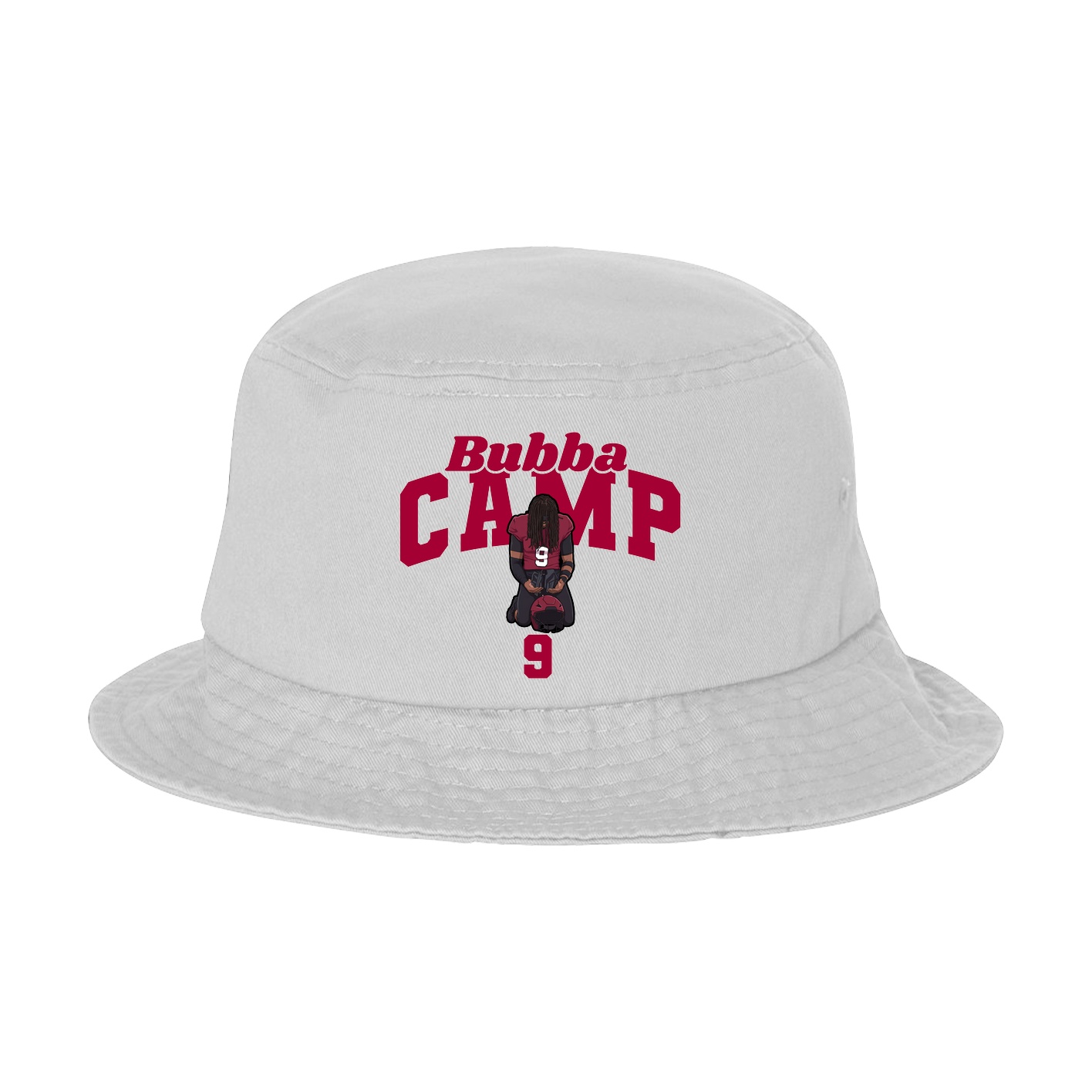 Bucket Cap — Signature Arch in White