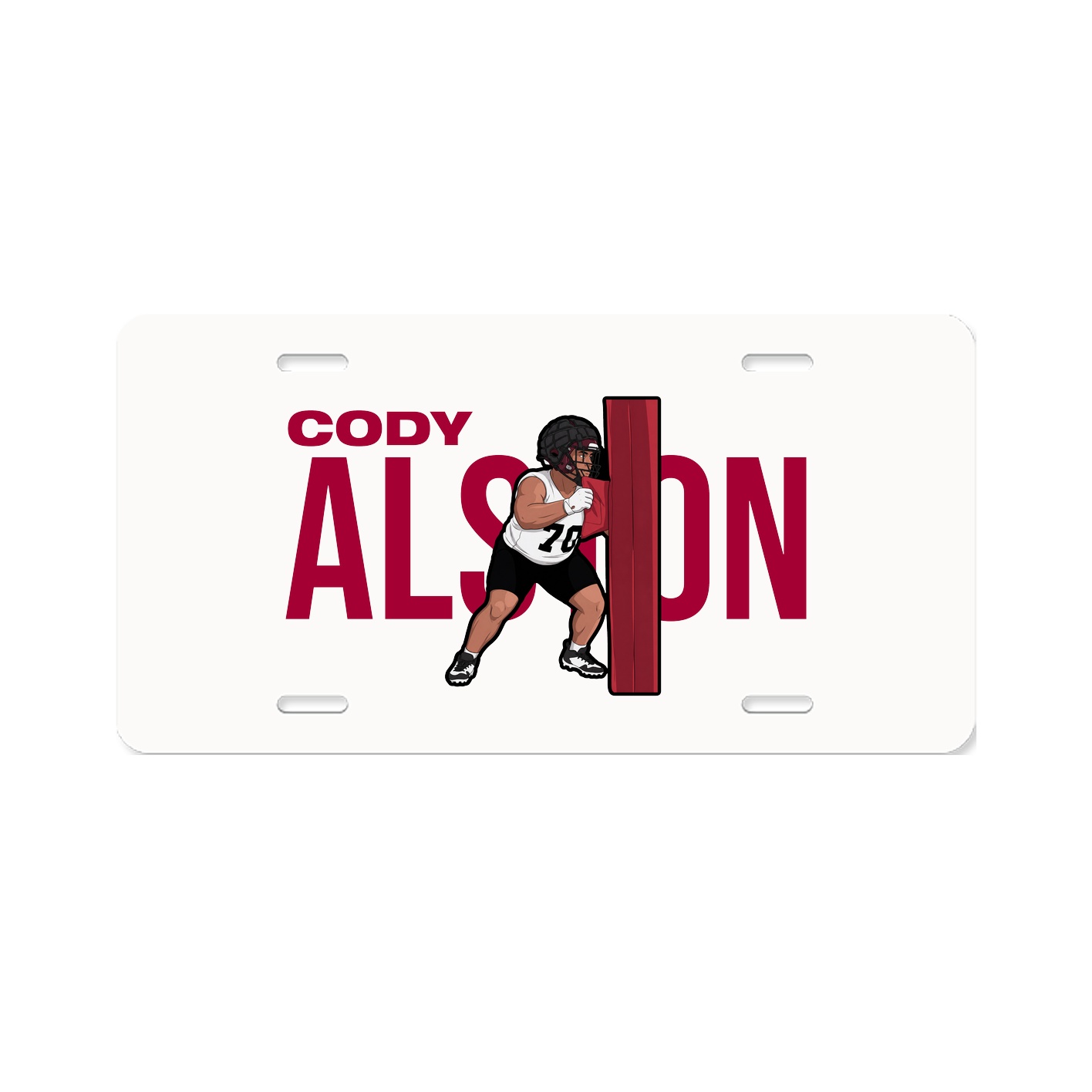 License Plate — Player Name in Classic