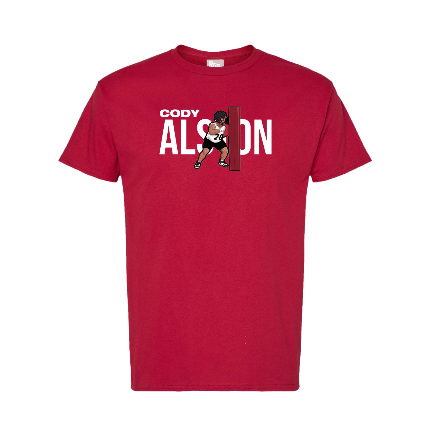 Tee — Player Name in Crimson