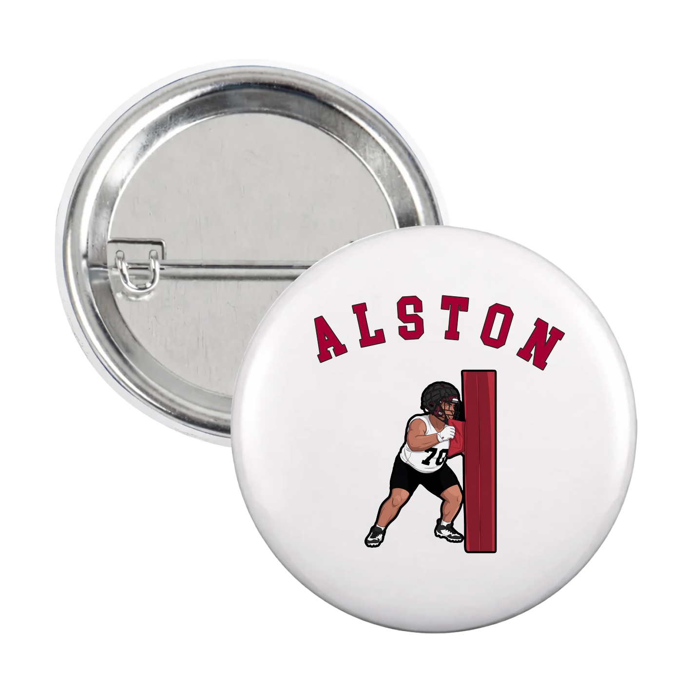 Game Day Button — Shirsey Arch in White