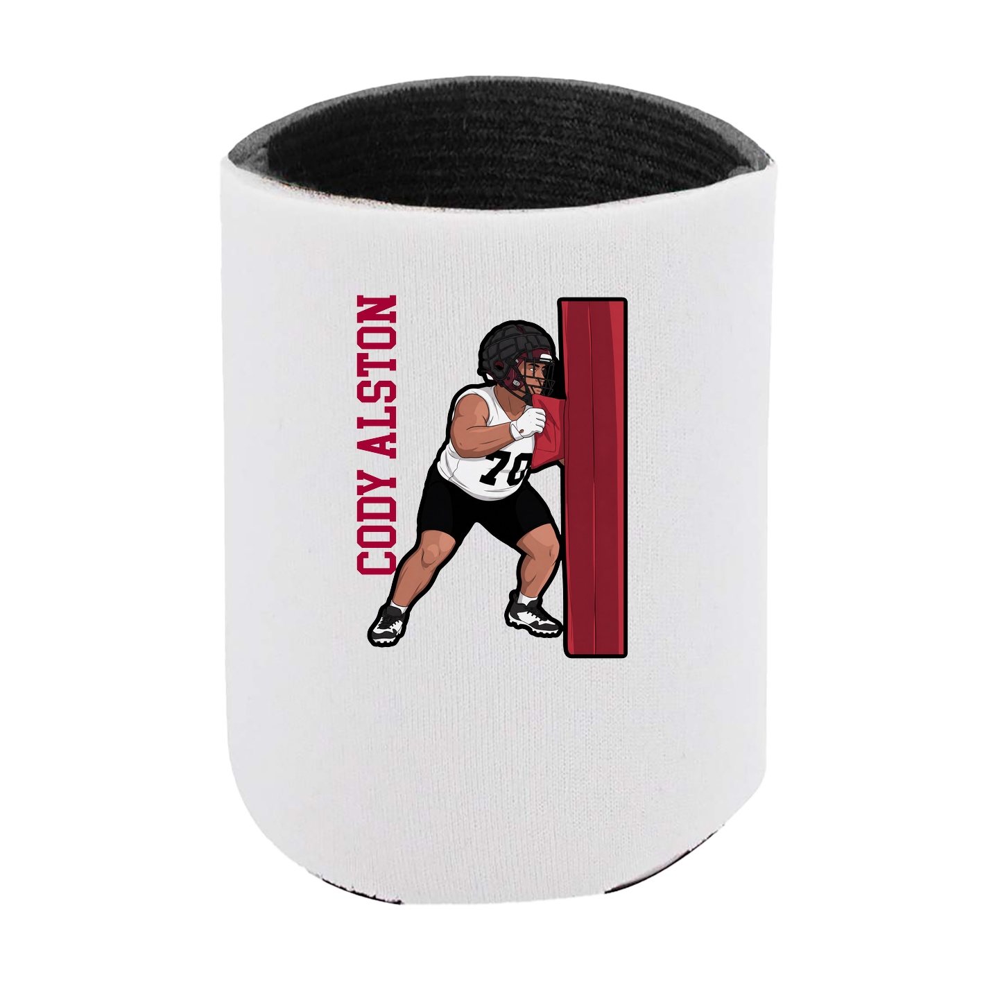 Can Holder — Name Vertical in White